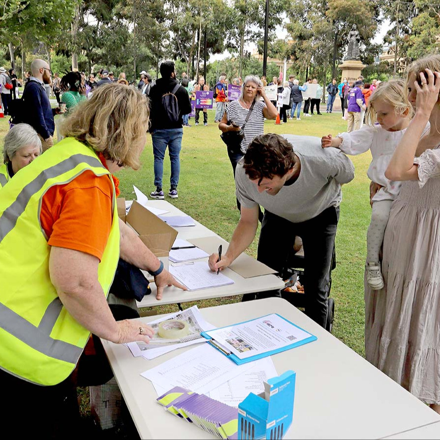 Over a thousand people registered to Walk for Respect alongside Rotary