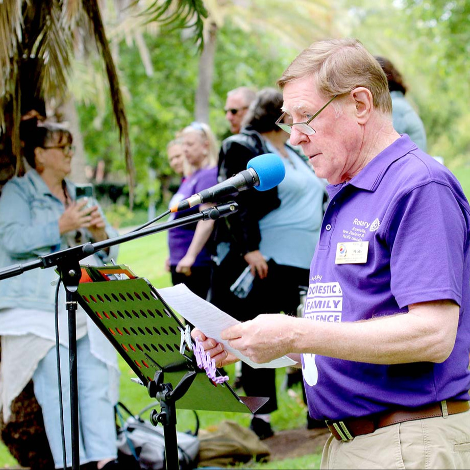 Master of Ceremonies Rob McLennan - Rotary Adelaide Light