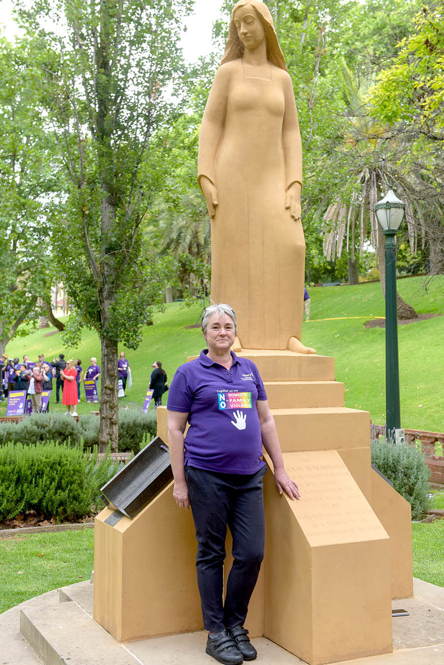 Angela Evans Statue Pioneer Womens Memorial Garden Adelaide